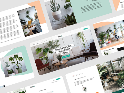 PlantMe Website Design design hifi interactive interface product design ui uxdesign webdesign