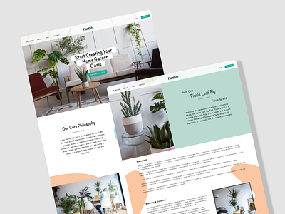 PlantMe Website Design design desktop hifi interactive interface product design ui uxdesign webdesign