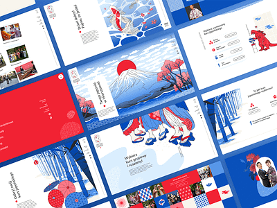 Warsaw School of Japanese – illustrated website. branding graphic design illustration japan warsaw webdesign website