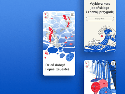 Warsaw School of Japanese – illustrated website, mobile