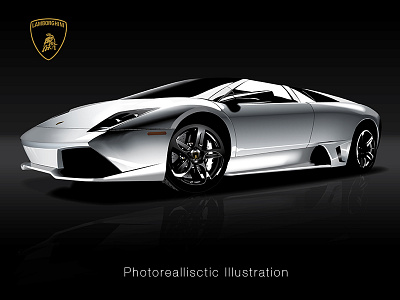 Lamborghini illustrator lamborghini photoreallistic