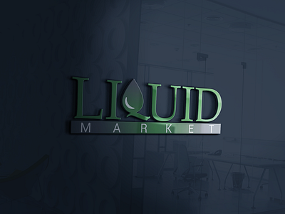 Logo Design design graphic green logo liquid logo logo design market logo mock up