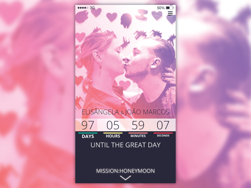 Countdown Timer - #DailyUI #014 uidesign uxd uid iphone mobile 014 daily ui dailyui timer countdown