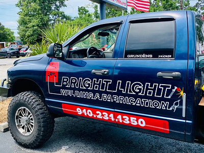 Bright Light Welding & Fabrication Vehicle Vinyl