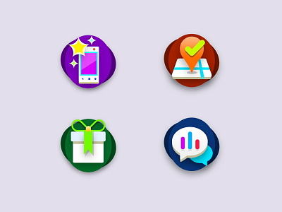 Fundle Icons analytic check in flat fundle icons lifestyle location map offers selfie survey