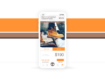 Timberland landing page concept app boots concept landing page shoes ui ux