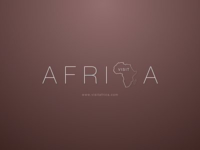 Visit Africa Logo africa design illustration logo