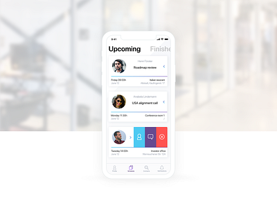 Meetings / Schedule concept app app concept design list meetings organize schedule ui ux