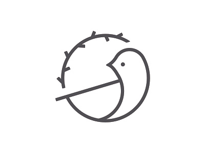 Birb + Nest Icon bird icon illustration nest vector