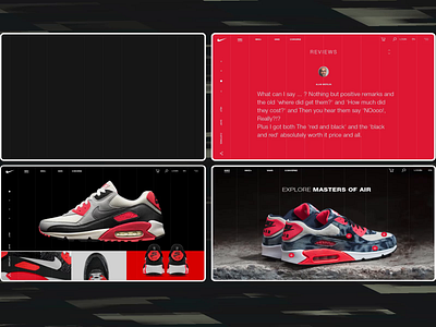 Nike Online Store All Screens Animation animation concept e comerce interface online store promo ui ux web webdesign