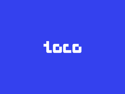 Toco - my take on a designer I follow. design logo logodesign minimal logo rebound typogaphy