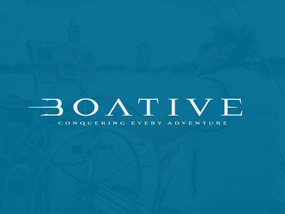 BOATIVE - LOGO PROPOSAL boats branding custom lettering design font lettering logo logodesign logotype minimal logo typogaphy typography