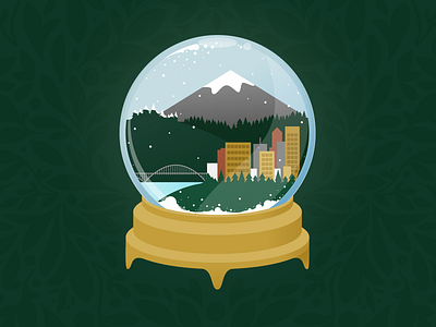 Portland Snow Globe