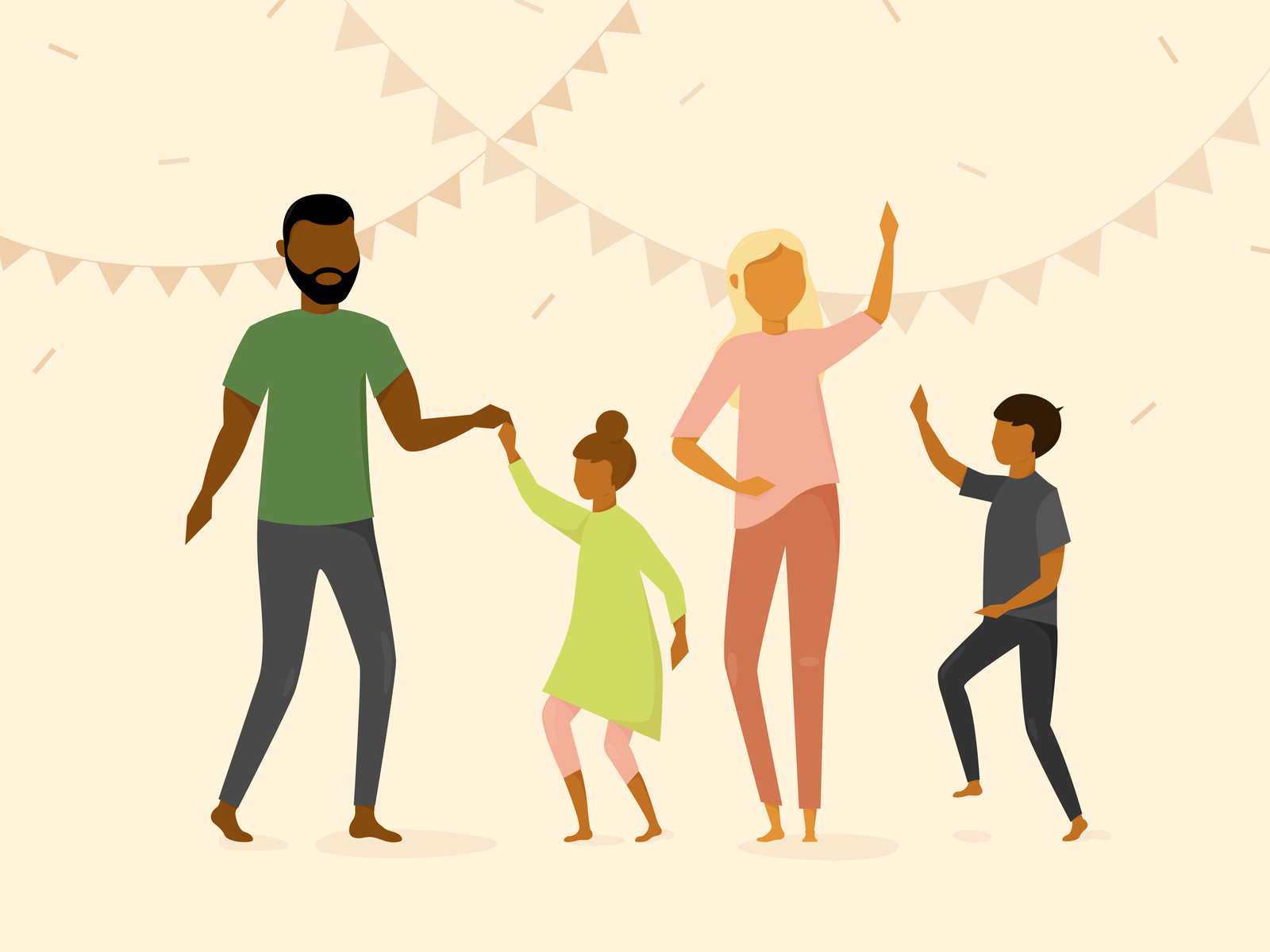 Family Dance Party by Mad Fish Digital on Dribbble