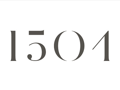 1504 Final Logo brand clean deconstruction film identity logo numerals simple typography
