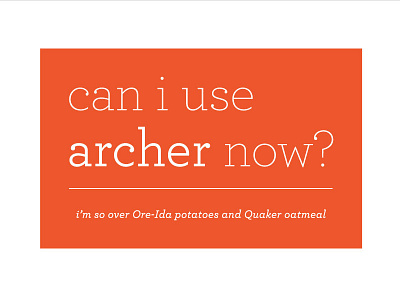 Archer fonts friendly serif poster quotes red serif typeface typography