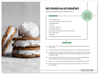 eBook Recipe Layout clean cooking culinary desserts ebooks epub feminine recipe typography