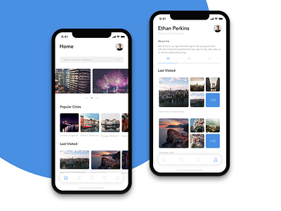 Travel App Concept app concept design minimal mobile travel trips ui ux