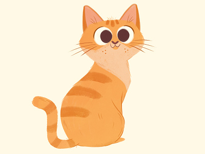 Orange Tabby Cat cat character design children illustration illustration kitty orange cat painting pet tabby cat