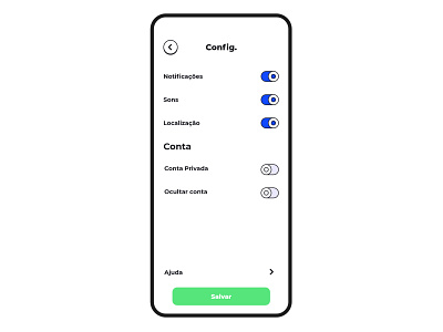 DailyUI::007 (Settings) account settings app dailyui settings settings page