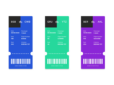 DailyUI::024 (Boarding Pass) adobe xd airplane boarding pass boardingpass dailyui flight travel ui