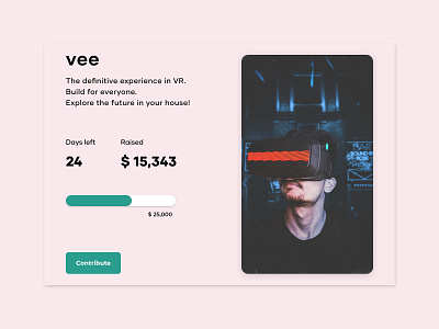 DailyUI::032 (Crowdfunding Campaign) adobe xd crowdfund crowdfunding crowdfunding campaign dailyui dailyui032 dailyui100 ui