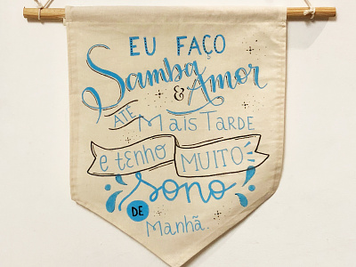 hand lettering wall hanging