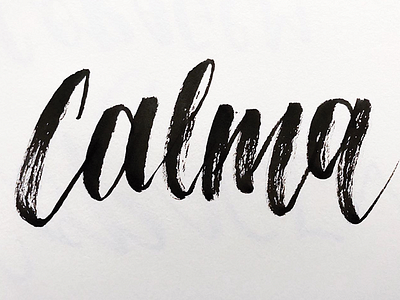 calm art brush brushlettering handlettering handmade handtype illustration lettering paint posca type