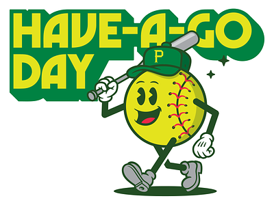 Have-A-Go Day Softball Character