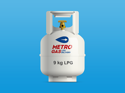 Vector LPG cylinder