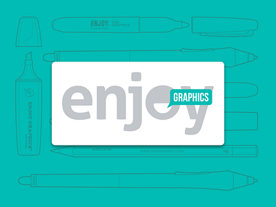 Enjoy Graphics Logo adobe illustrator brand enjoy enjoy graphics graphics logo