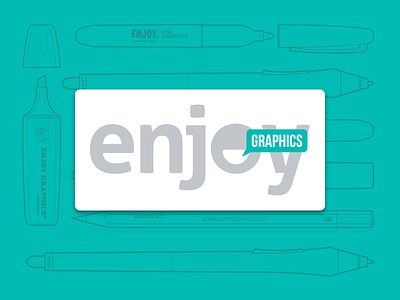 Enjoy Graphics Logo adobe illustrator brand enjoy enjoy graphics graphics logo