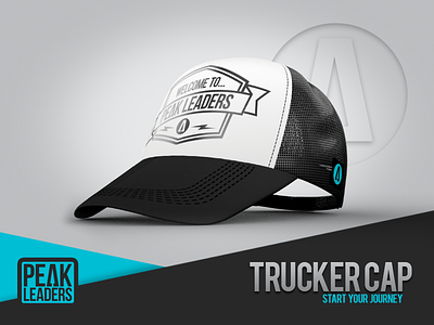 Pre-viz for Trucker Cap peak leaders trucker cap