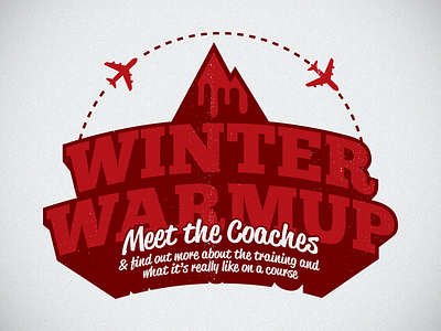 Winter Warmup enjoy graphics illustrator logo snowboard winter