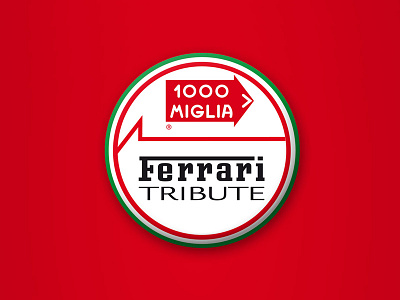 Ferrari Tribute to 1000 Miglia Logo 1000 miglia branding cars ferrari identity logo race