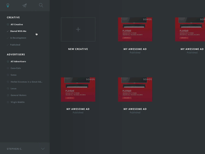 Specless Ad Browser Concepting