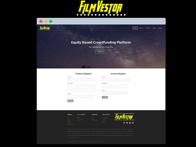 FilmVestor Website ui