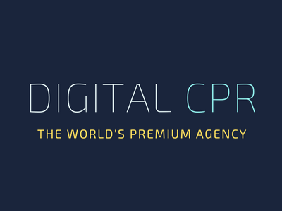 DigitalCPR Logo Clean design fonts graphics logos