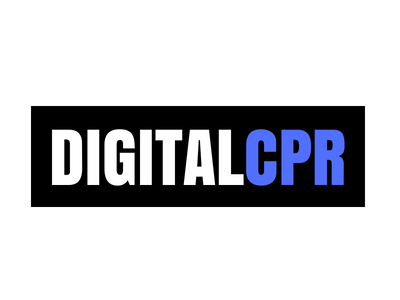 DigitalCPR Logo Thick design fonts graphics logos