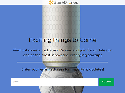 Stark Drones Launchrock design landing pages websites