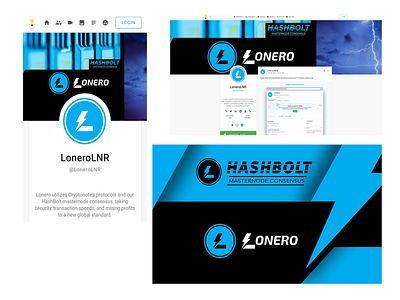 Lonero Minds Banner banners cryptocurrency design graphics mobile