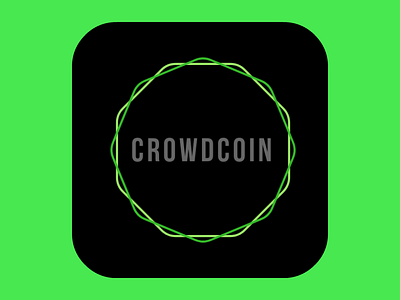 CrowdCoin Logo branding concepts cryptocurrency design graphics icon logo logos mobile mockups