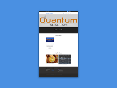 Quantum Academy (Design Update) branding design graphics mockups