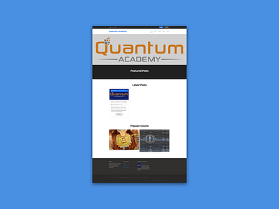 Quantum Academy (Design Update)