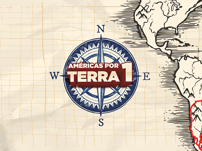 America Por Terra 1 branding design illustration logo typography vector