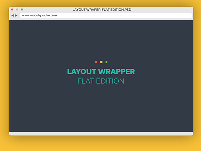Layout Wrapper flat edition free action browser colors design flat free madebyvadim new safari script wrapper
