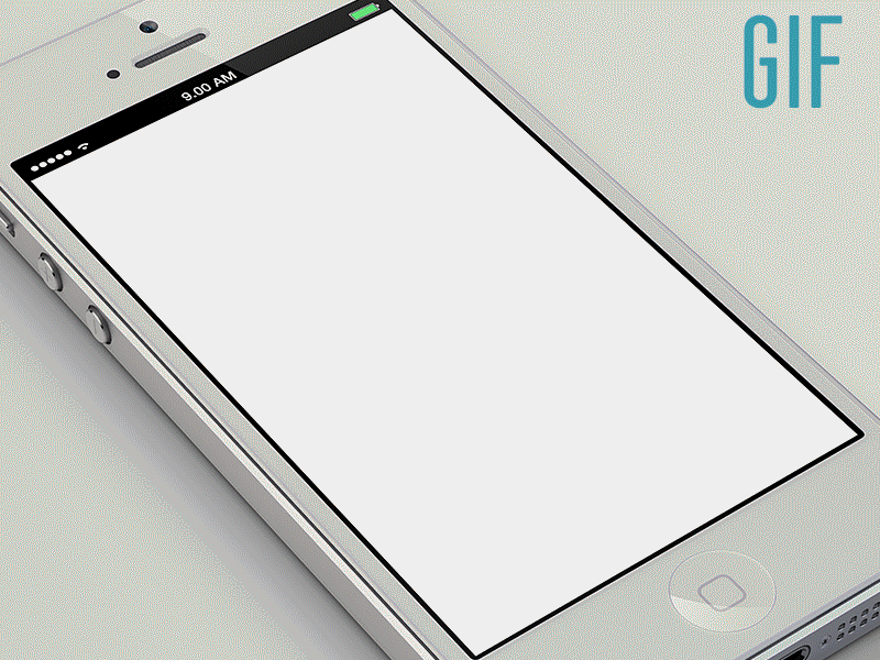 Profile Screen Animation animation app application design gif iphone not flat profile scree