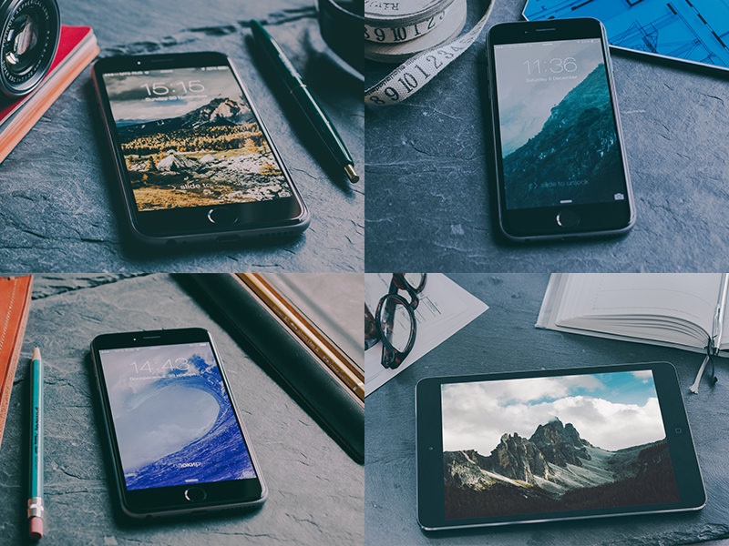 Free iPhone 6, 6+ & iPad mockups free freebie cool mockup iphone 6 ipad perspective awesome mock-up dark mock up