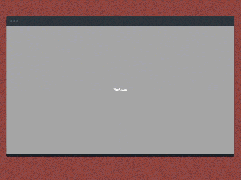 FewReview animation animation from top fullscreen header macbook ui web design website