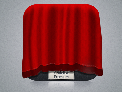 Icon Teaser cloths craigslist fabric fold icon metal red shadow teaser